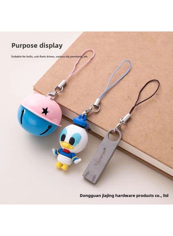 Electroplated Lobster Buckle Mobile Phone Rope Diy Handmade Accessories Mobile Phone Rope Mobile Phone Lanyard Black Rope Mobile Phone Rope Pendant Wholesale-Specifications:Red