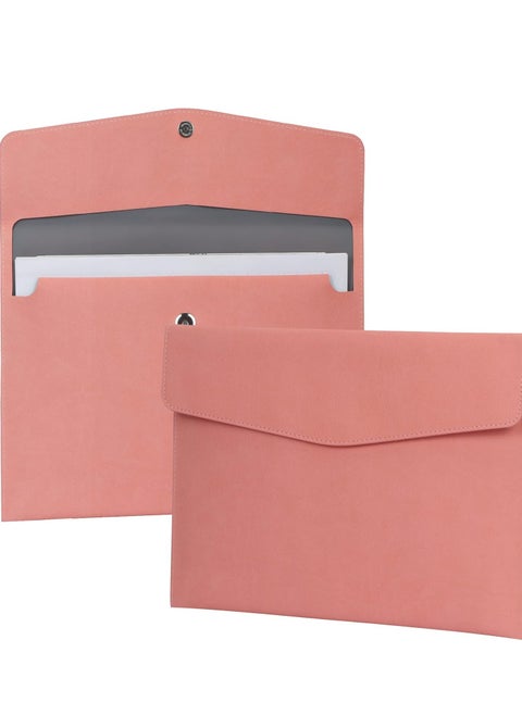 PU Leather A4 File Folder,Document Holder,Waterproof Portfolio Envelope Folder Case with Snap, Envelope Flat Document Organizer