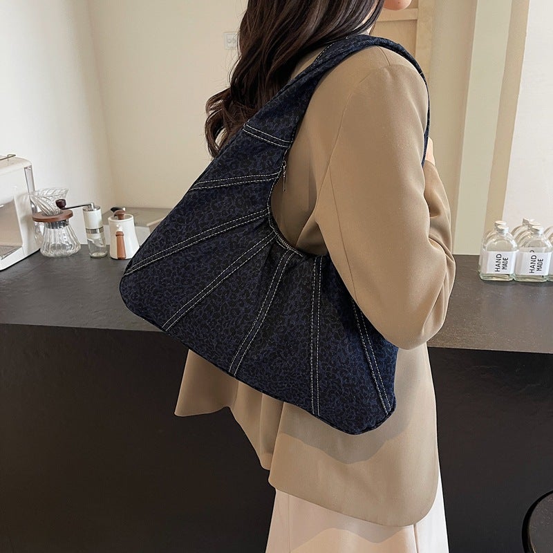 Korean Ins Trendyy Armpit Bag For Women, Fashionable Stylish, Creative Shopping Bag, Large Capacity Leopard Print Shoulder Bag For Women - Image 3