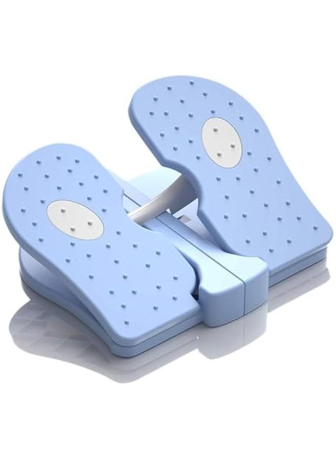Generic Mini Foldable Leg Exerciser Portable Foot Pedal Exercise Machine Under Desk Stepper Exercising Leg Muscles Physical Therapy Leg Exercise Relieves Varicose Veins at Home Office  - Image 1