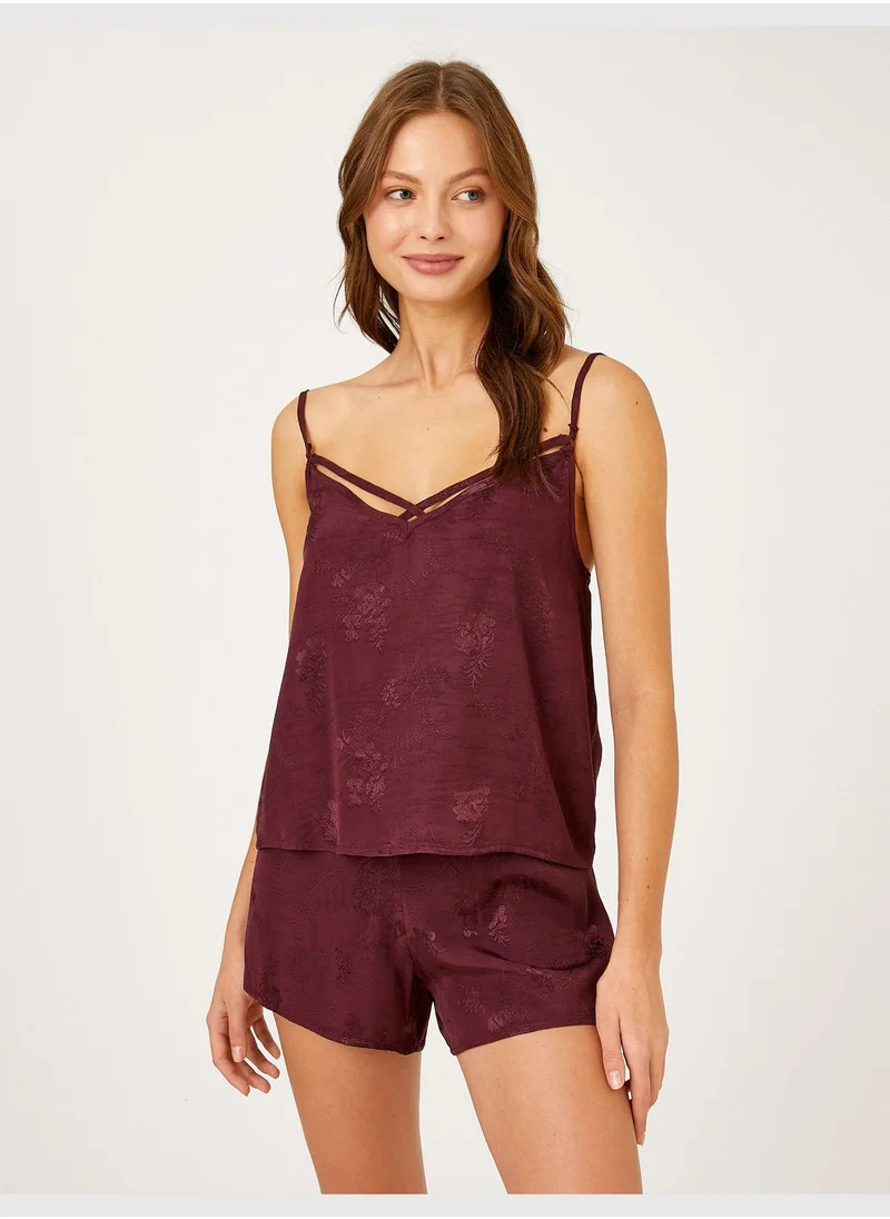 كوتون Satin Thin Strappy Top