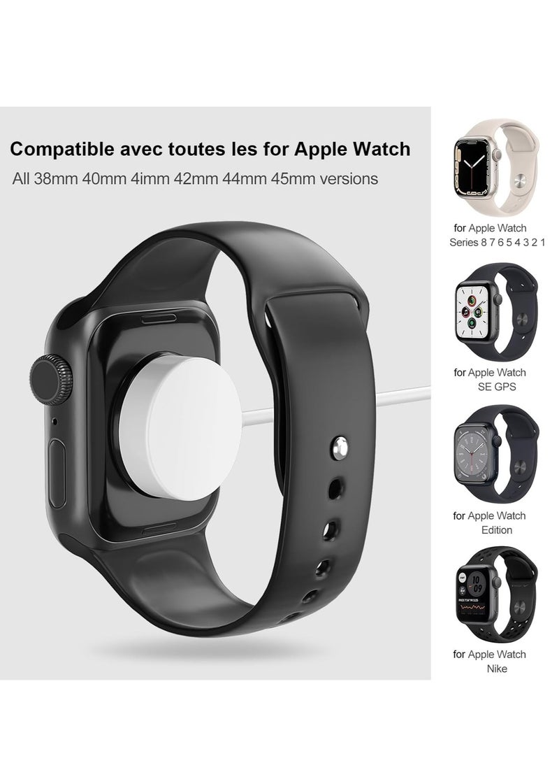 Charger for Apple Watch SE, Series 10 9 8 7 6 5 4 3 2 1, Ultra 3 2, iWatch Wireless Magnetic Fast Charging Cable - Image 3
