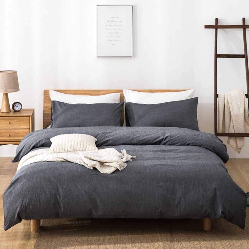 100% Cotton Bed Cover Modern All-Season Bed Cover 4 Pieces for Teenagers Boys and Girls Full Set A 1.5M (D 2.0M) - Image 2