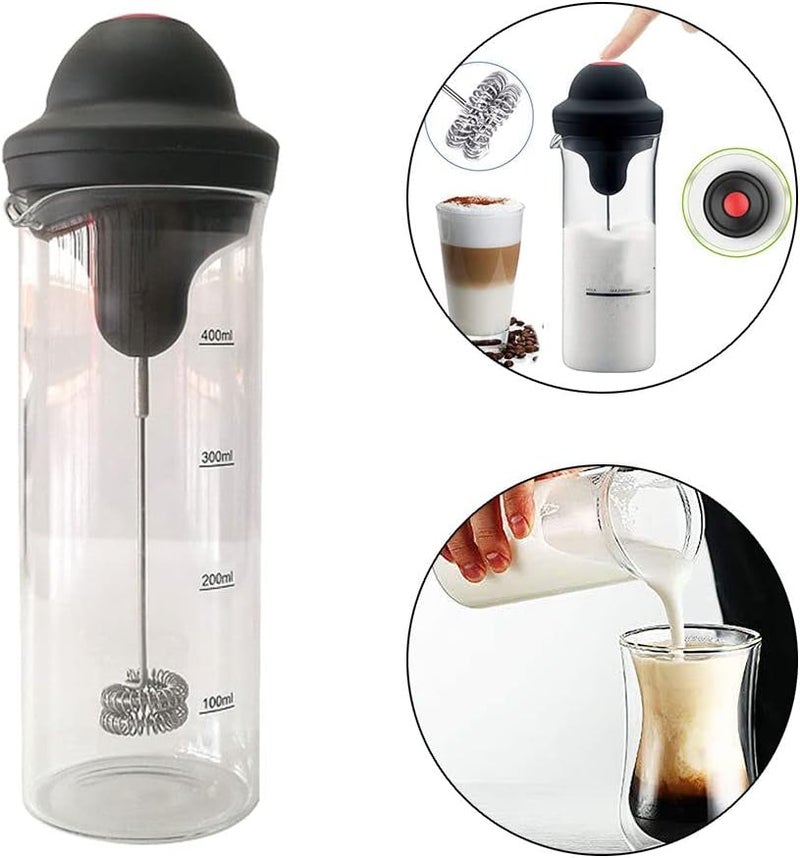 klarako Electric Coffee Frother Cup Foamer Mixer for Coffee Frappe Kitchen Gadgets double whisk head - Image 1