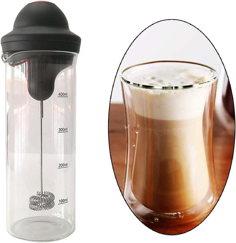 klarako Electric Coffee Frother Cup Foamer Mixer for Coffee Frappe Kitchen Gadgets double whisk head - Image 5