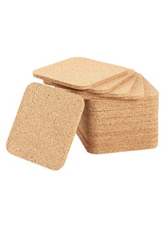 Spot Wholesale Cork Coaster Placemat Cork Mat Round Square Absorbent Heat Insulation Non-slip Cork Table Mat Printable-Specifications:Square 100 * Thick 4mm