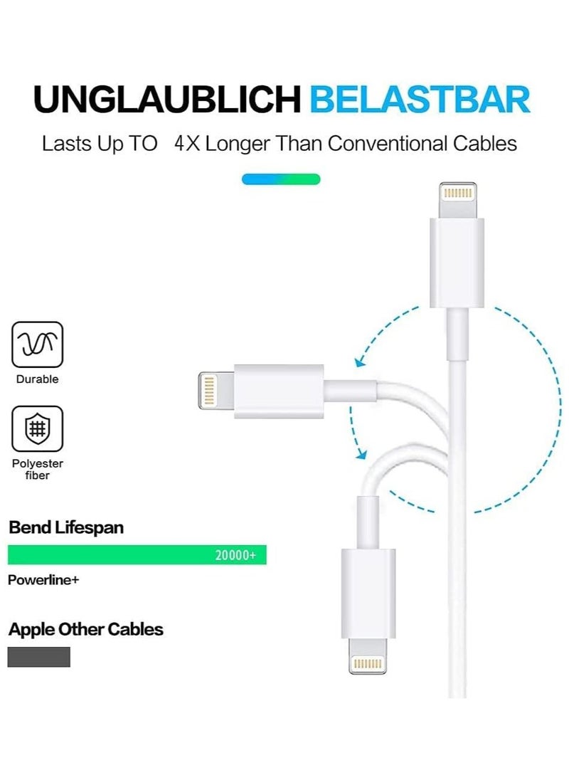 Generic USB C to Lightning Cable 3Pack 6FT [Apple MFi Certified] iPhone Fast Charger Cable USB-C Power Delivery Charging Cord for iPhone 14/13/12/12 PRO  - Image 5