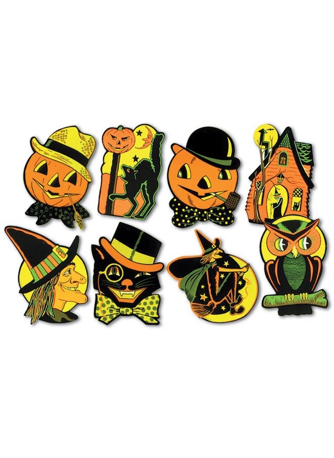 Beistle Beistle Pkgd Halloween Cutouts 8.5 inches x 9.25 inches - 2 Packs of 4 Cutouts  - Image 2