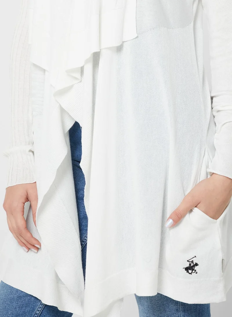 bhpoloclub Ribbed Detail Cardigan