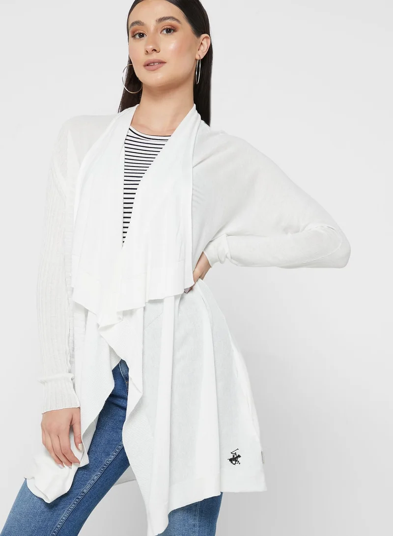 bhpoloclub Ribbed Detail Cardigan