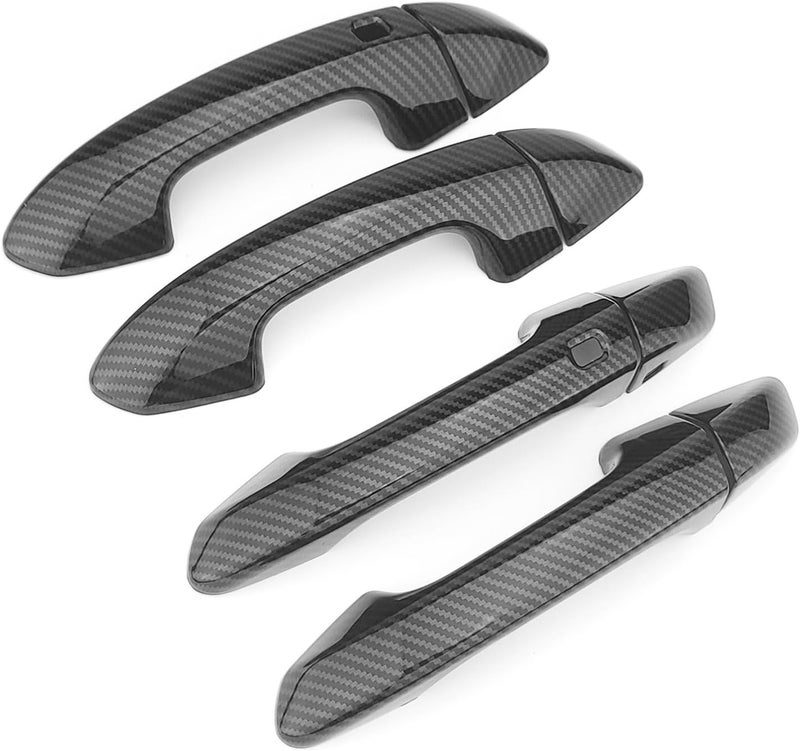 JUIVEEL Carbon Fiber Pattern Style ABS Car Exterior Door Handle Cover for Kia Stinger 2017-2024 - Image 2