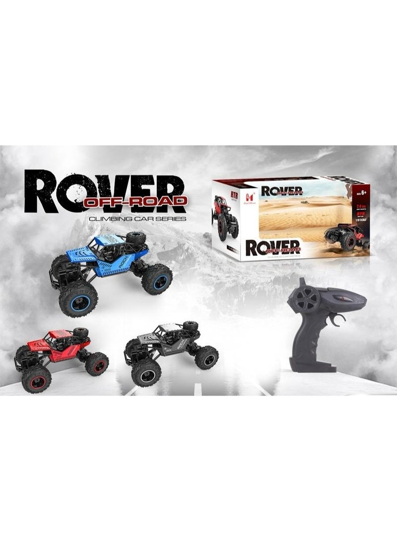 توي لاند سيارة روفر للتسلق على الطرق الوعرة بمقياس 1:18 - سيارة تسلق صخور عالية الأداء باللون الأزرق - Image 3