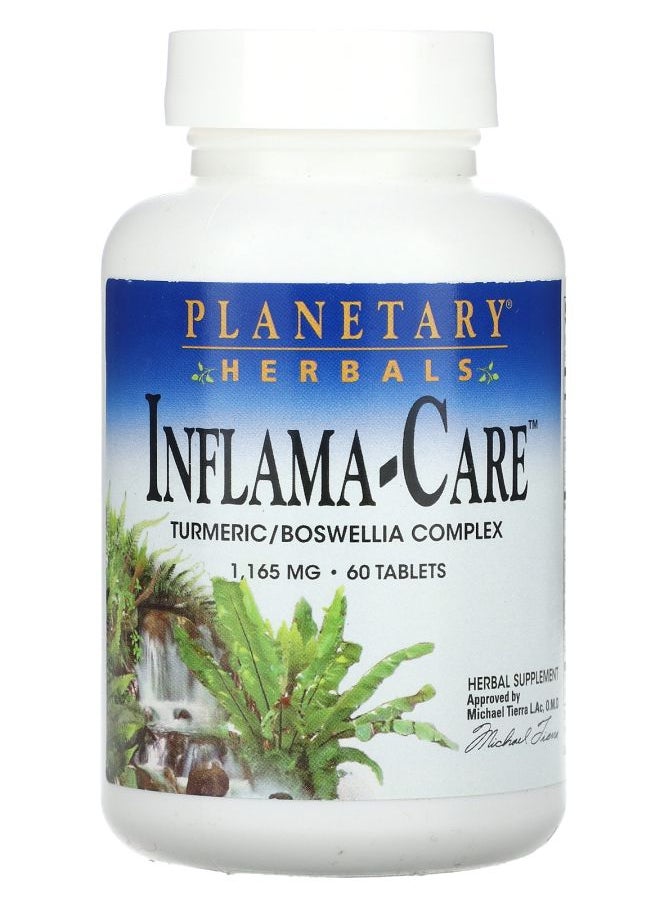 PLANETARY HERBALS Inflama-Care 1165 mg 60 Tablets (582 mg per Tablet) 