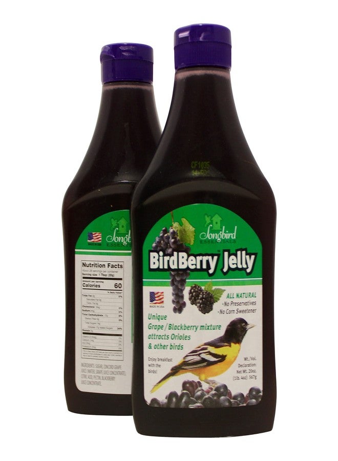 Songbird Essentials 20 Ounce BirdBerry Jelly Squeeze Bottle Bird Feeder Jelly, Grape and Blackberry Jelly Made Just for Birds [Pack of 3] - Image 2