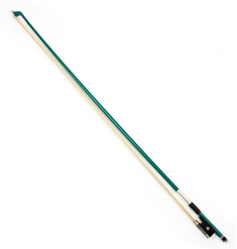 Kmise Carbon Fiber Violin Bows: Lightweight Violin Bow 4/4, Anti-Deformation Full Size Fiddle Bow, Ultra-Stretchy Horse Hair, Gift for Professional, Beginner, Adults, Kids Violins Practice (Green) - Image 2