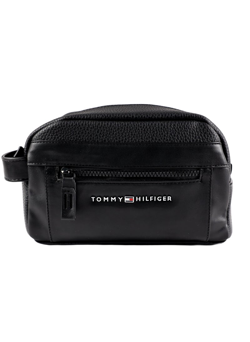 Tommy Hilfiger Plus - Tommy Hilfiger Black Leather Bag For Men - Image 1