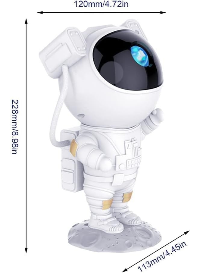 Astronaut Star & Cloud LED Projector with 360 Degree Rotation Remote Control, Brightness & Color Control for a Unique Lighting Experience - Image 2