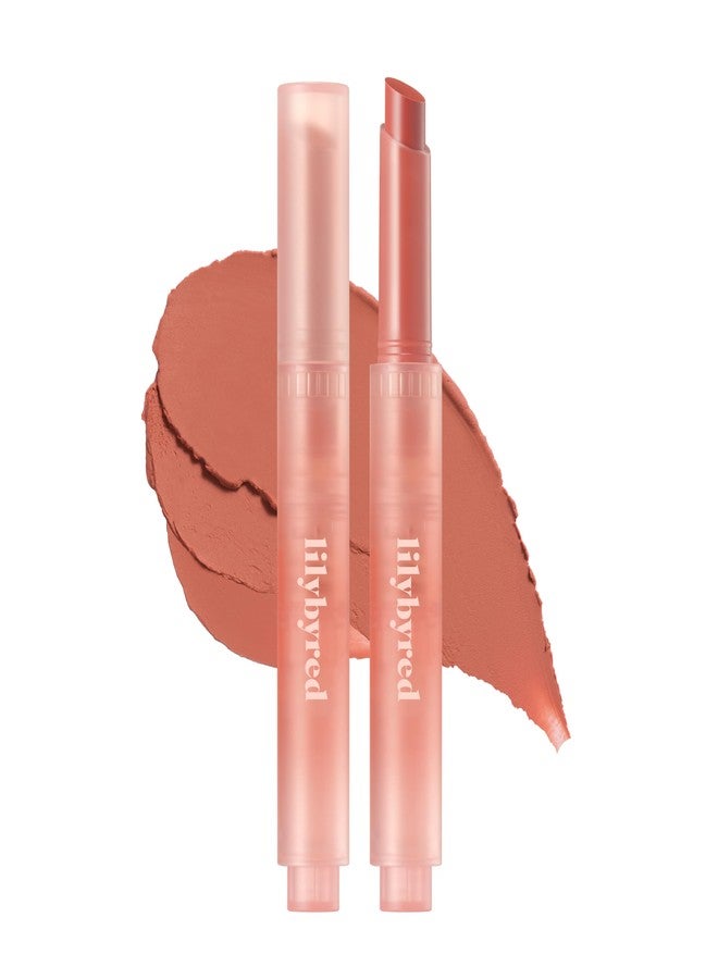 lilybyred Milky Blur Fondue Bar 1.9g - Multi-Use Blurring Balm Stick for Lips & Cheeks (01#Apricot In Peanut Butter, 1PC) - Image 1