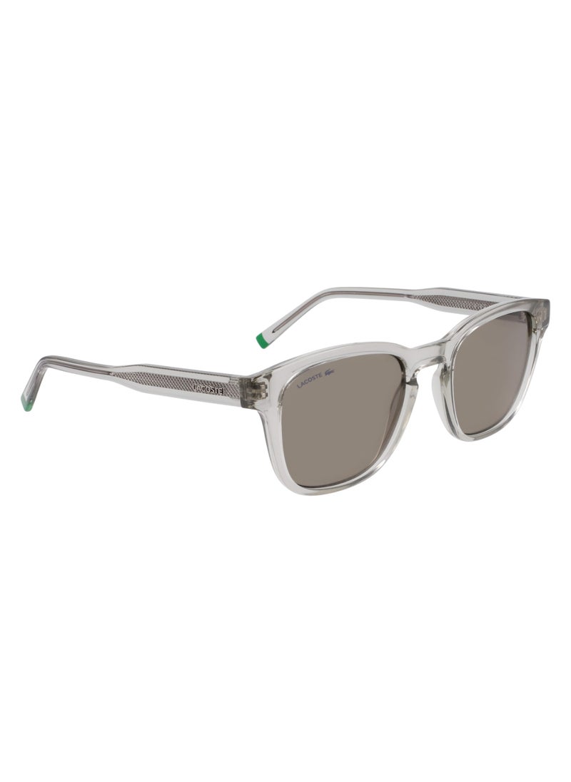 LACOSTE - FULL RIM BIO INJ-G820 MODIFIED RECTANGLE LACOSTE SUNS L6026S  5120 (038) LIGHT GREY - Image 1