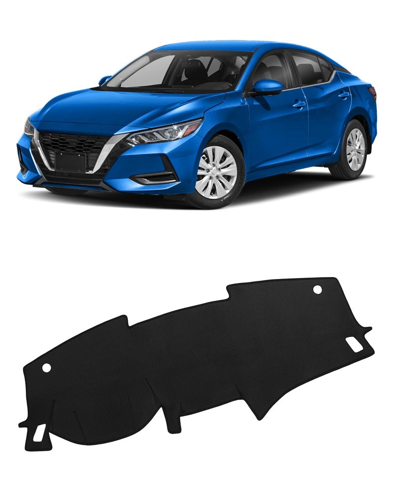 FIILINES Dash Cover for Nissan Sentra 20202025SSVSR Dashboard Mat Cover Sunshade Nonslip Mesh Protector No Glare Black