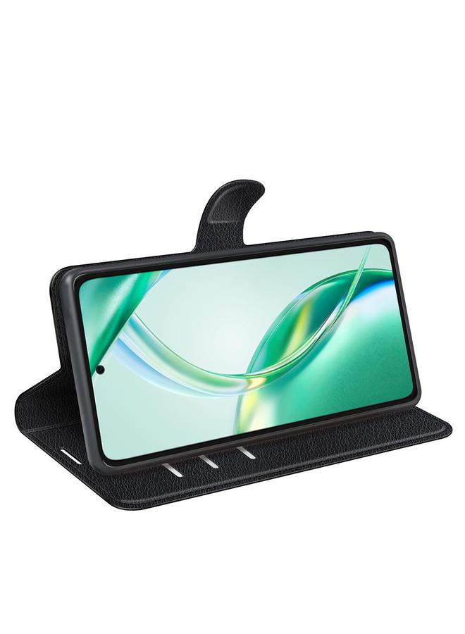 Green Tiger Case For Honor 200 Smart Litchi Texture Horizontal Flip Leather Phone Case with Holder - Image 5