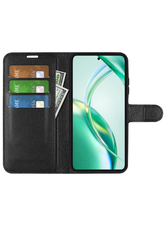 Green Tiger Case For Honor 200 Smart Litchi Texture Horizontal Flip Leather Phone Case with Holder - Image 4