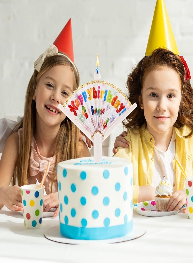 Wanheart 2Pcs Novelty Fan Birthday Candles, Pop-Up Surprise Clown Funny Trick Cake Topper Candle, Creative Happy Birthday Candles for Party Decorations & Supplies - Image 3