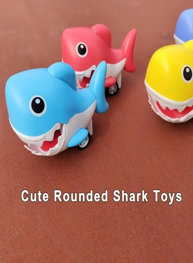 CHIRANSI Press and Go Play Set Friction Powered Car Pull Back Vehicles Toys for Toddler Toy Kids Gift Party Birthday Return Gifts (Shark) - Image 3