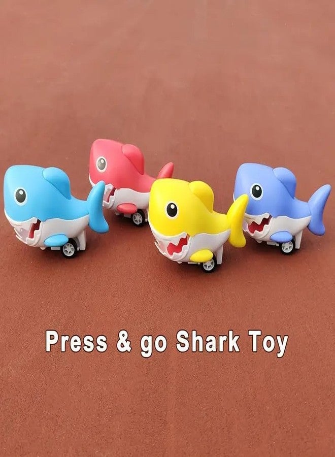 CHIRANSI Press and Go Play Set Friction Powered Car Pull Back Vehicles Toys for Toddler Toy Kids Gift Party Birthday Return Gifts (Shark) - Image 5