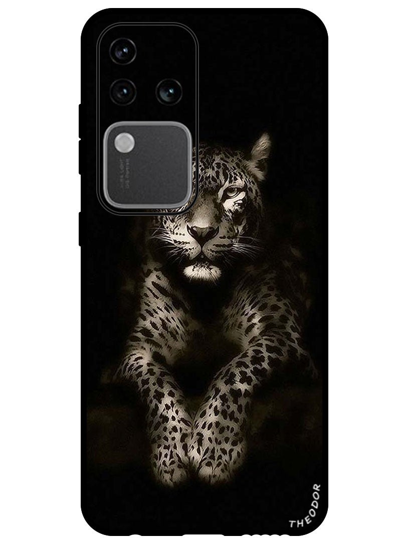 Theodor Protective Case Anti Scratch Shock Proof Bumper Cover For Vivo S18 Pro Leopard - Image 1
