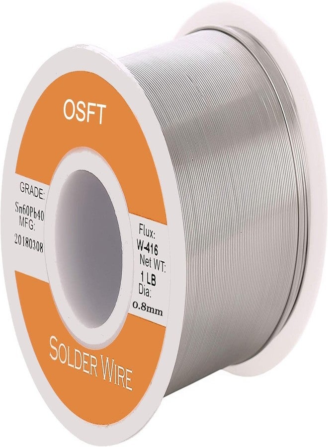 OSFT Solder Wire 60/40 with 2.2% Flux Rosin Core for Electrical Soldering Diameter 0.023 Inch/0.8mm (0.8mm - 500gm) - Image 1