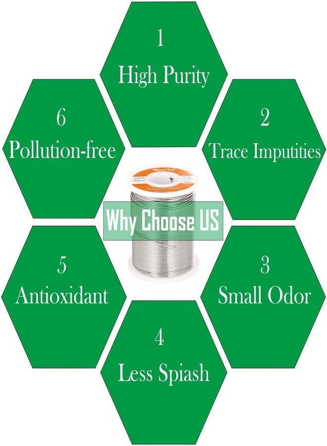 OSFT Solder Wire 60/40 with 2.2% Flux Rosin Core for Electrical Soldering Diameter 0.023 Inch/0.8mm (0.8mm - 500gm) - Image 3