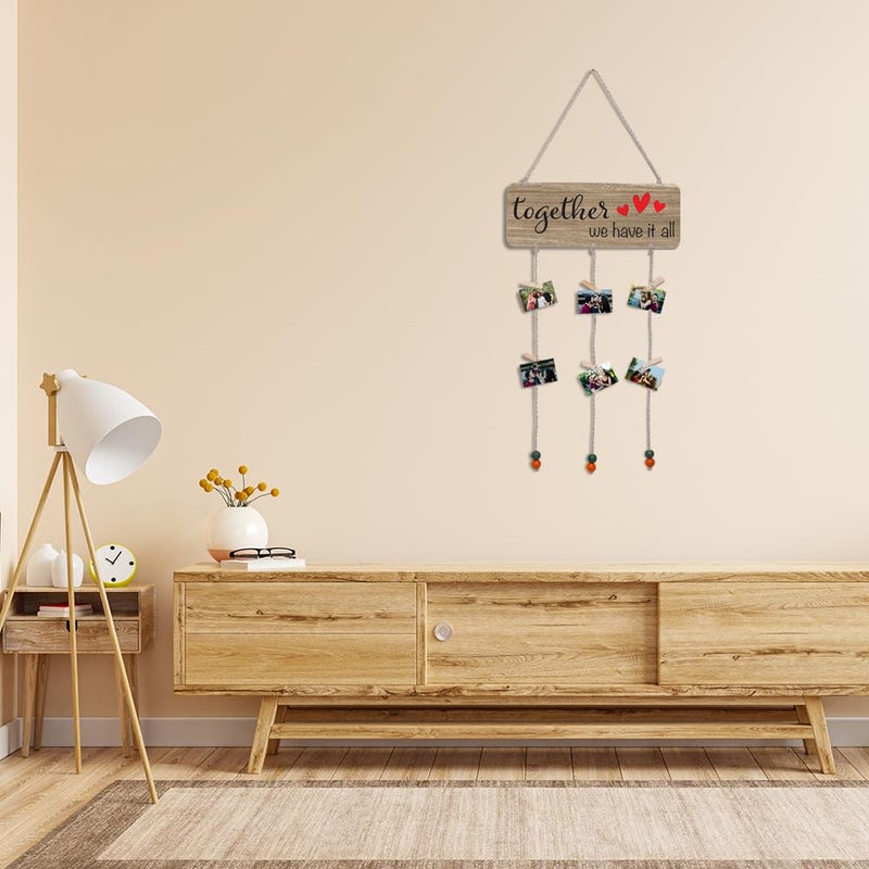 Kaameri Bazaar Together Wall Hanging For Home Decor | Couple Gifts For Valentine's Day | Items For Girlfriend Boyfriend Husband Wife | Family | Livingroom Decoration | Art Piece For Bedroom - Image 5