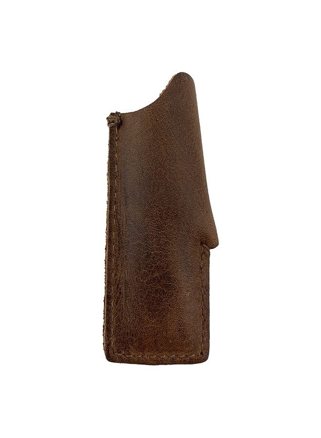 Hide & Drink, Rustic Leather Lighter Protective Case Handmade (Bourbon Brown) - Image 2