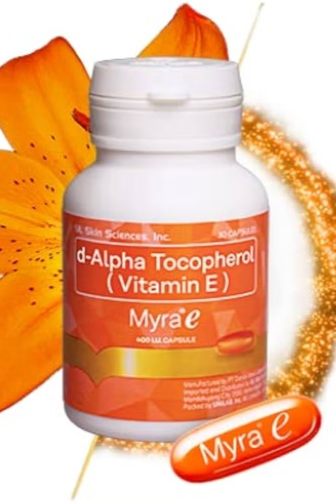 Myra E كبسولات فيتامين E مايرا 400 وحدة دولية | توكوفيرول طبيعي لروتين الجمال وفوائد مضادة للأكسدة | 30 حبة - Image 2