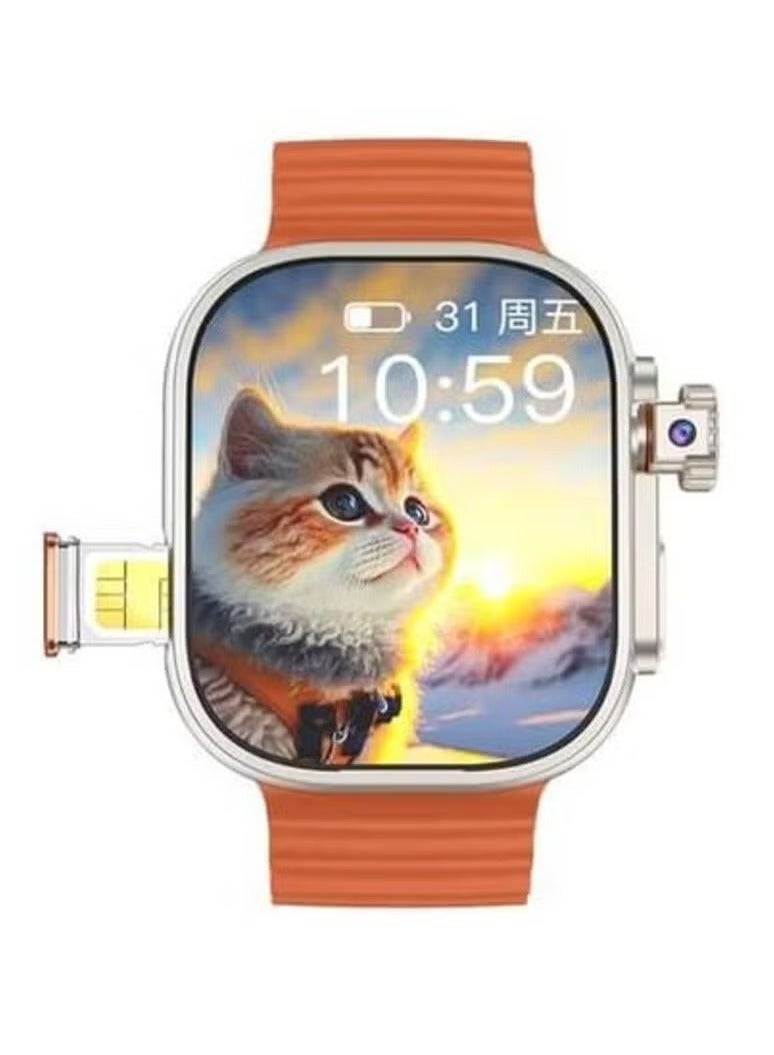 Telzeal Smart Watch TC41 4G SIM Curved Screen – Fitness Tracker, Heart Rate Monitor, Call & Message Notifications, Waterproof, GPS, Multi-Sport Modes, Stylish Design, Long Battery Life, Compatible with Android & iOS - Image 2