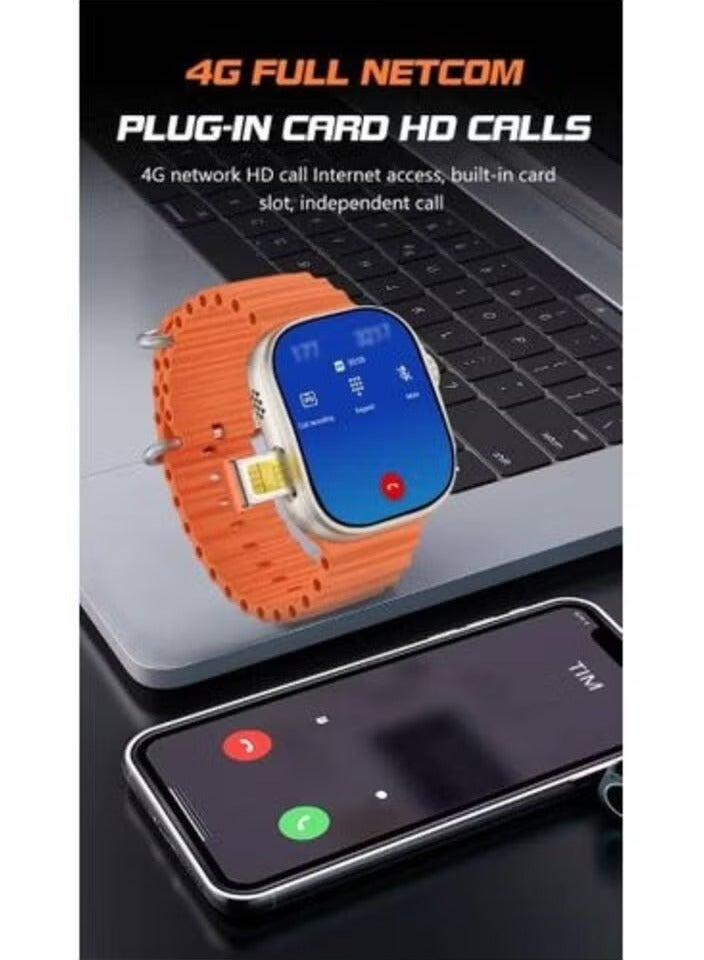 Telzeal Smart Watch TC41 4G SIM Curved Screen – Fitness Tracker, Heart Rate Monitor, Call & Message Notifications, Waterproof, GPS, Multi-Sport Modes, Stylish Design, Long Battery Life, Compatible with Android & iOS - Image 4