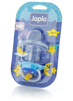Japlo Japlo twinkle star olive soother m+3, with cover (pacifier) 