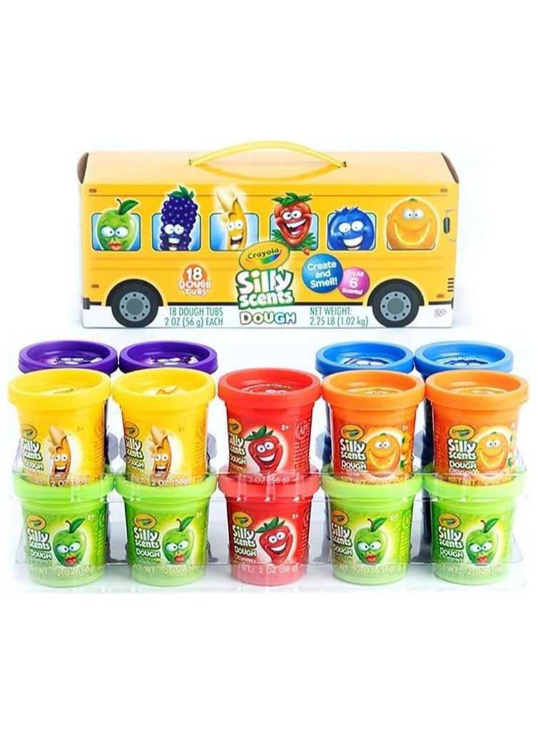 كرايولا مجموعة ألعاب صنع وتشويه حافلة المدرسة من كرايولا برائحة مرحة - متعة النمذجة المعطرة للأطفال الصغار - لعبة حسية إبداعية للأطفال بعمر 18 شهرًا فما فوق - Image 4