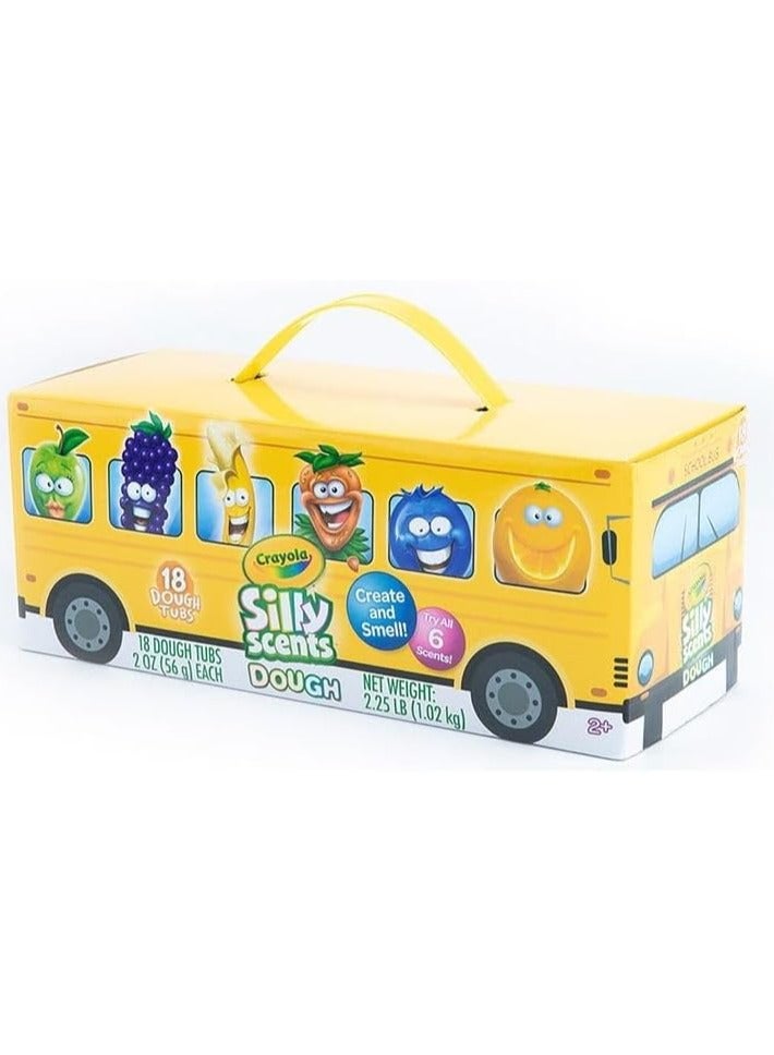 كرايولا مجموعة ألعاب صنع وتشويه حافلة المدرسة من كرايولا برائحة مرحة - متعة النمذجة المعطرة للأطفال الصغار - لعبة حسية إبداعية للأطفال بعمر 18 شهرًا فما فوق - Image 1