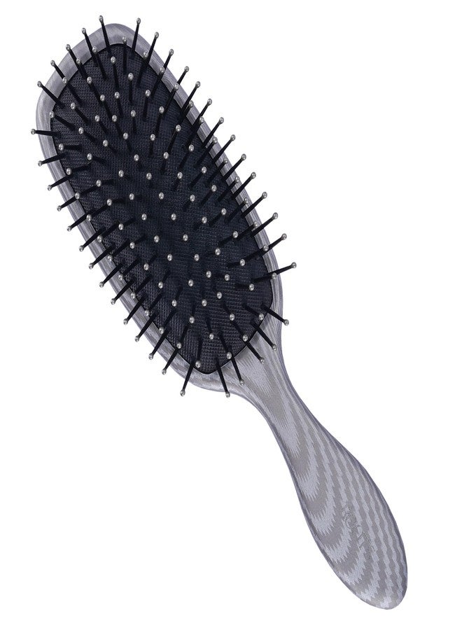 روتس فرشاة شعر ROOTS Truglam Paddle | شعيرات مرنة ذات أطراف ناعمة لفك التشابك وتجعيد الشعر | تمنع خدش فروة الرأس | تضيف كثافة للشعر المصفف | للرجال والنساء | الطول - 8.8 بوصة، رقم الموديل - SLV86 - Image 1