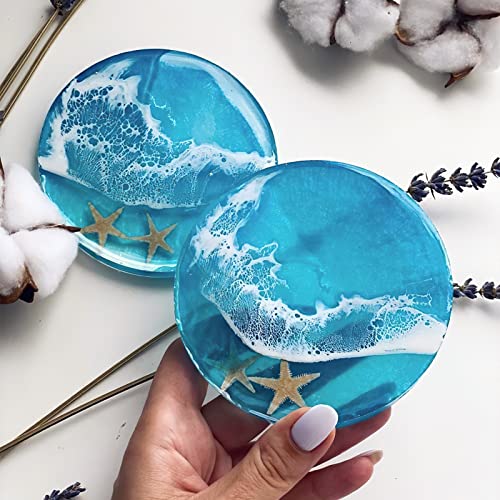 Sjubaopen 4 PCS Thickened Coaster Resin Molds, Coaster Silicone Molds for Epoxy Resin, Coaster Molds for Resin Casting, Epoxy Resin Molds for DIY Resin Coasters Bowl mats, Candle Holders, Home Decoration - Image 5