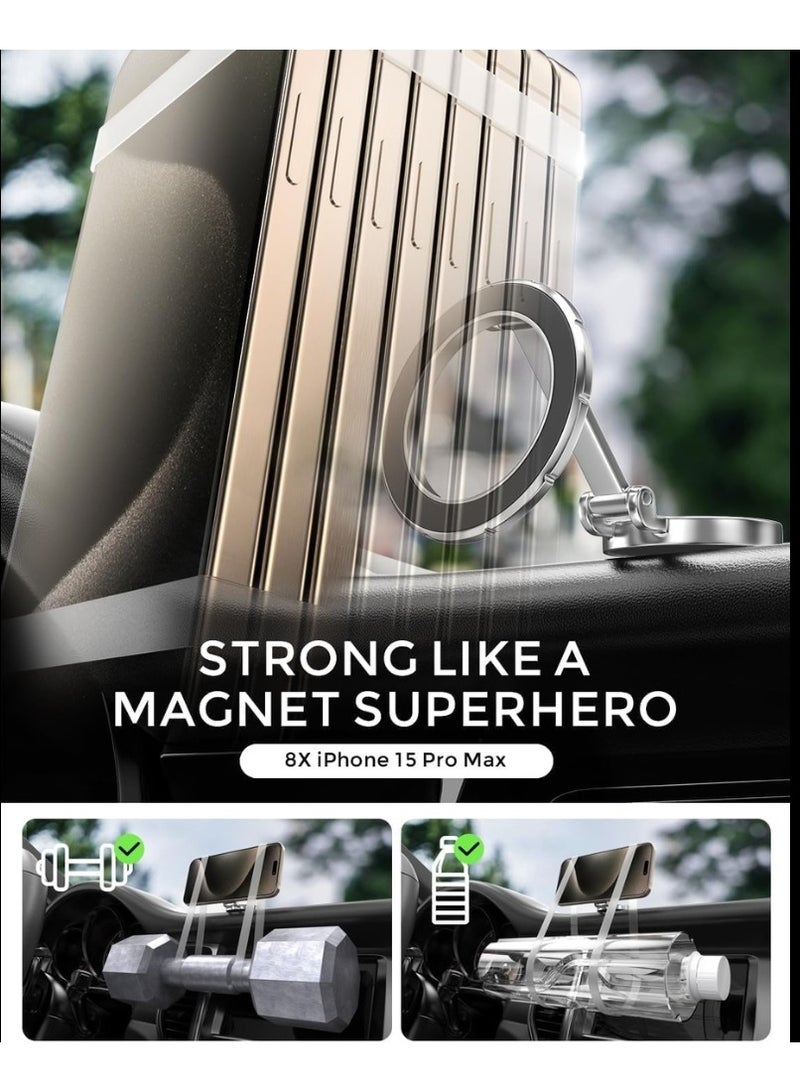 BOLICE Universal Magnetic Car Phone Holder | 1080° Rotatable Dashboard Mount with Ultra-Strong Magnets & Secure Adhesive | MagSafe Car Mount for iPhone 15 14 13 12, Samsung S24 S23, Pixel, OnePlus & More – Black - Image 4