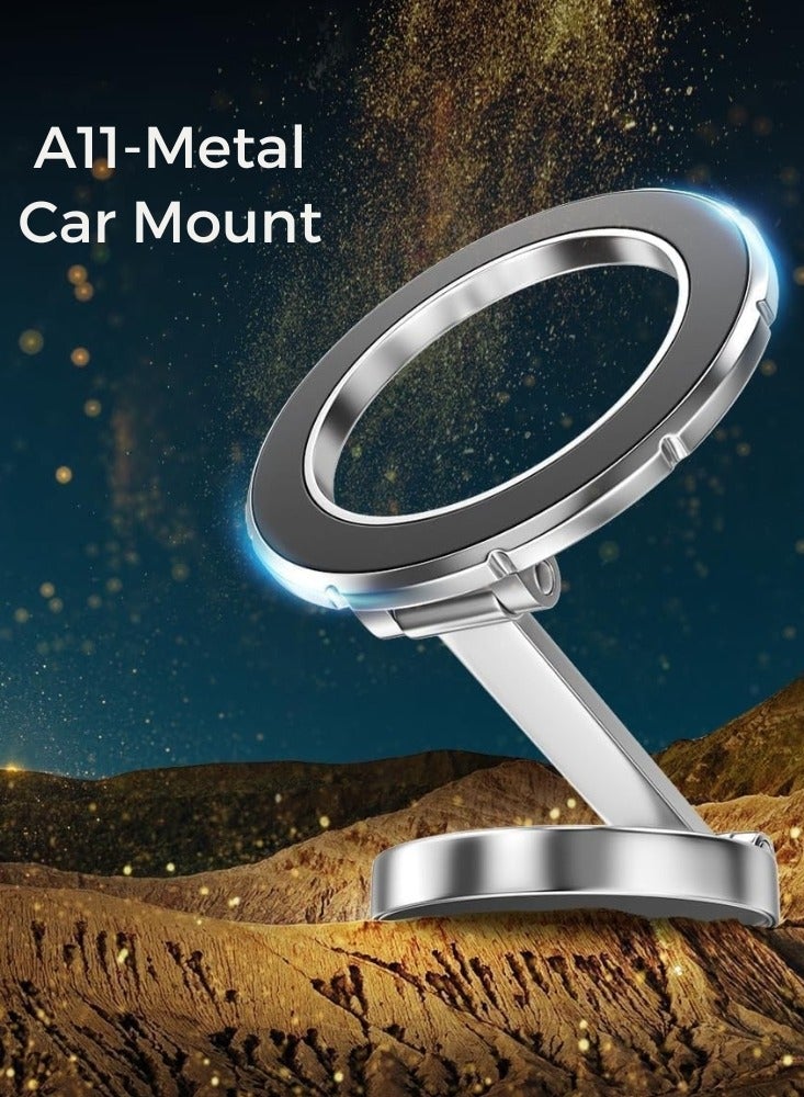 BOLICE Universal Magnetic Car Phone Holder | 1080° Rotatable Dashboard Mount with Ultra-Strong Magnets & Secure Adhesive | MagSafe Car Mount for iPhone 15 14 13 12, Samsung S24 S23, Pixel, OnePlus & More – Black - Image 3
