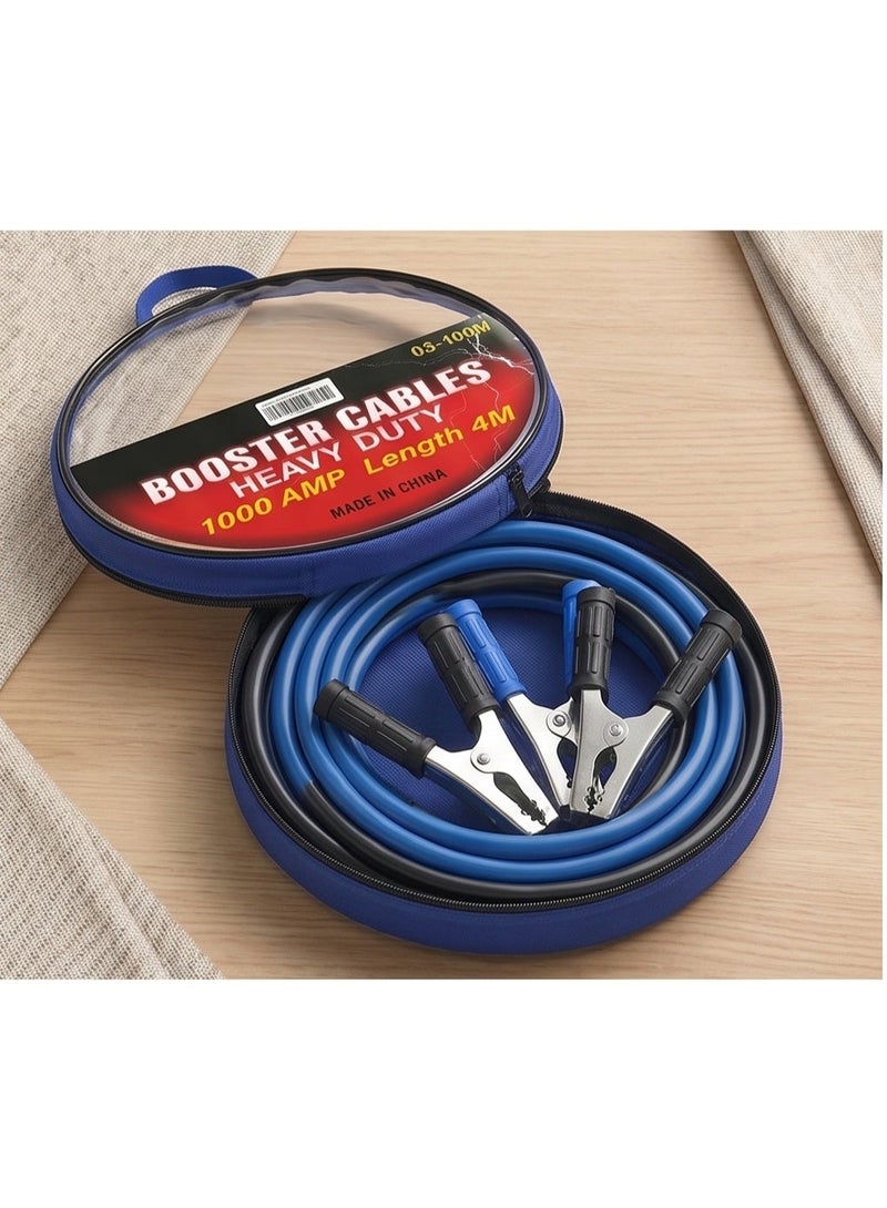SolidX Premium 1000A 4M Emergency Car Battery Booster Cable Heavy Duty Jumper with Durable Clamps - Image 4