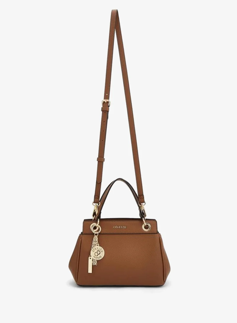 Celeste Textured Tote Bag With Zip Closure