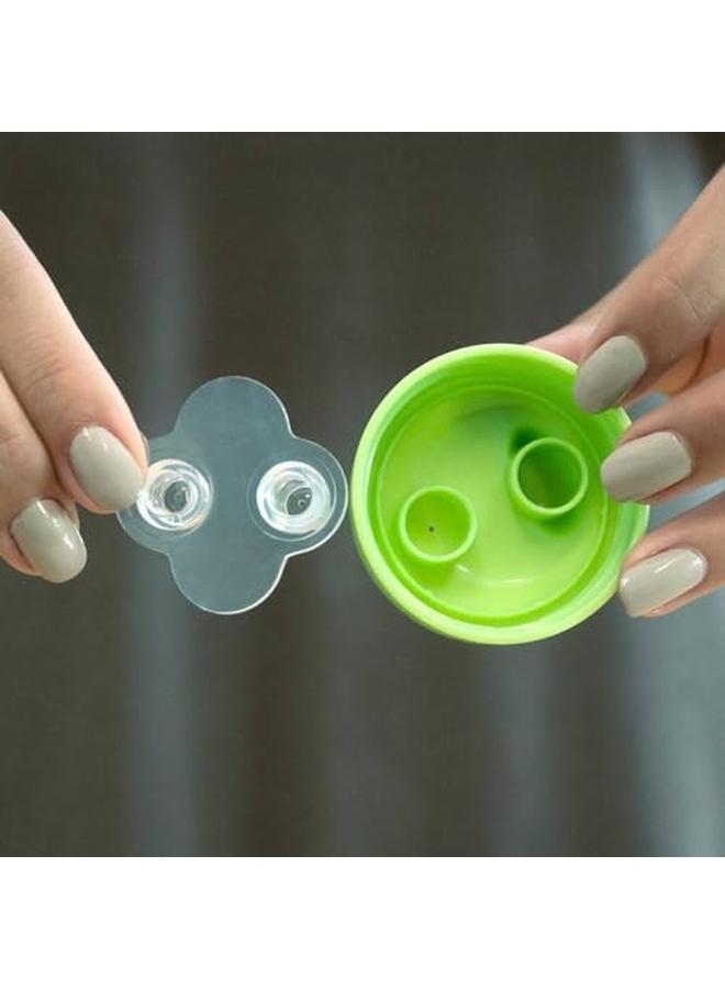 جرين سبراوتس كوب مضاد للانسكاب باللون الأخضر 6 12 شهرًا، عدد 1، عبوة من قطعة واحدة - Image 3