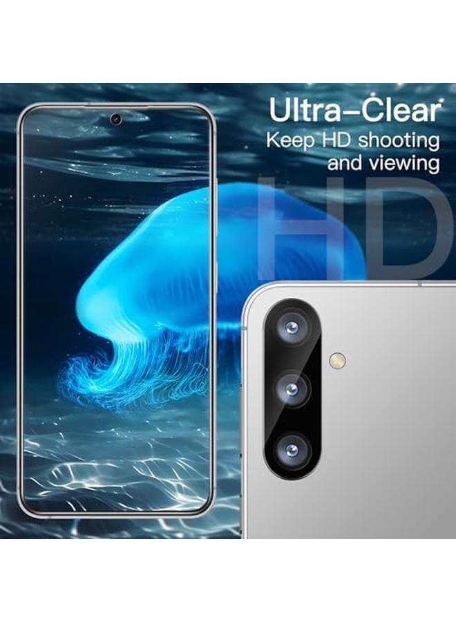 جي تيك واقي شاشة لهاتف سامسونج جالكسي S24 5G مقاس 6.2 بوصة مع واقي عدسة الكاميرا من الزجاج المقوى متوافق مع معرف بصمة الإصبع عالي الوضوح، عبوتان لكل منهما - Image 5