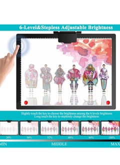 Kidle A3 LED Copy Board Light Tracing Box, Ultra-Thin Adjustable USB Power Artcraft LED Trace Light Pad for Tattoo Drawing, Streaming, Sketching, Animation  - Image 4