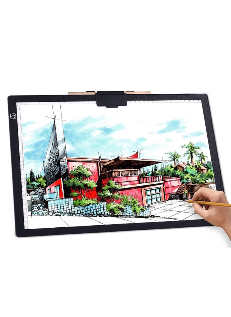 Kidle A3 LED Copy Board Light Tracing Box, Ultra-Thin Adjustable USB Power Artcraft LED Trace Light Pad for Tattoo Drawing, Streaming, Sketching, Animation  - Image 1